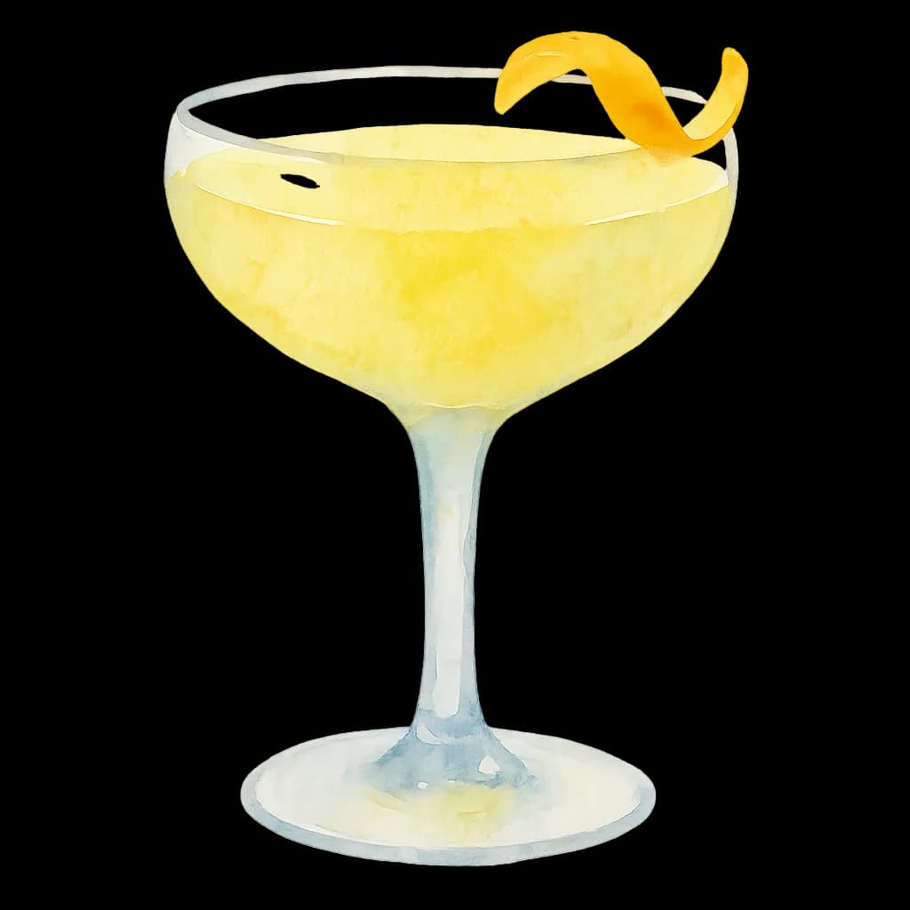 Illustration of Corpse Reviver #2 cocktail
