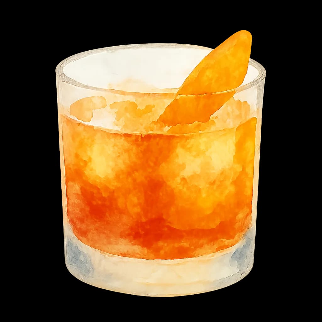 Illustration of Oaxaca Old Fashioned cocktail