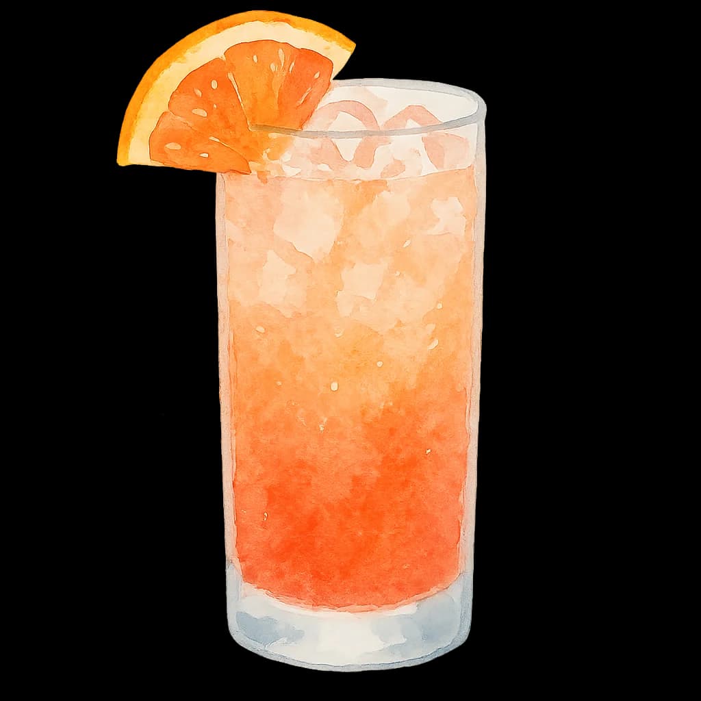 Illustration of Paloma cocktail