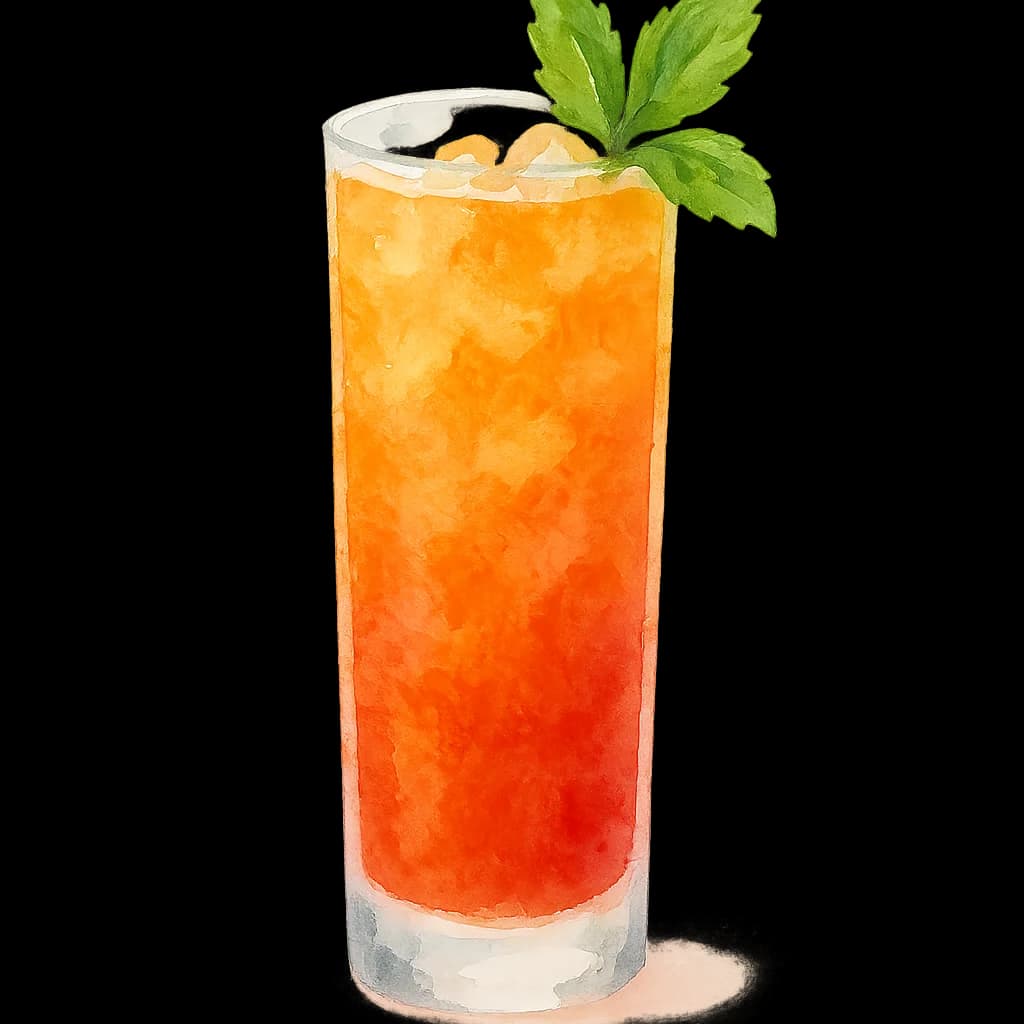 Illustration of 1934 Zombie cocktail