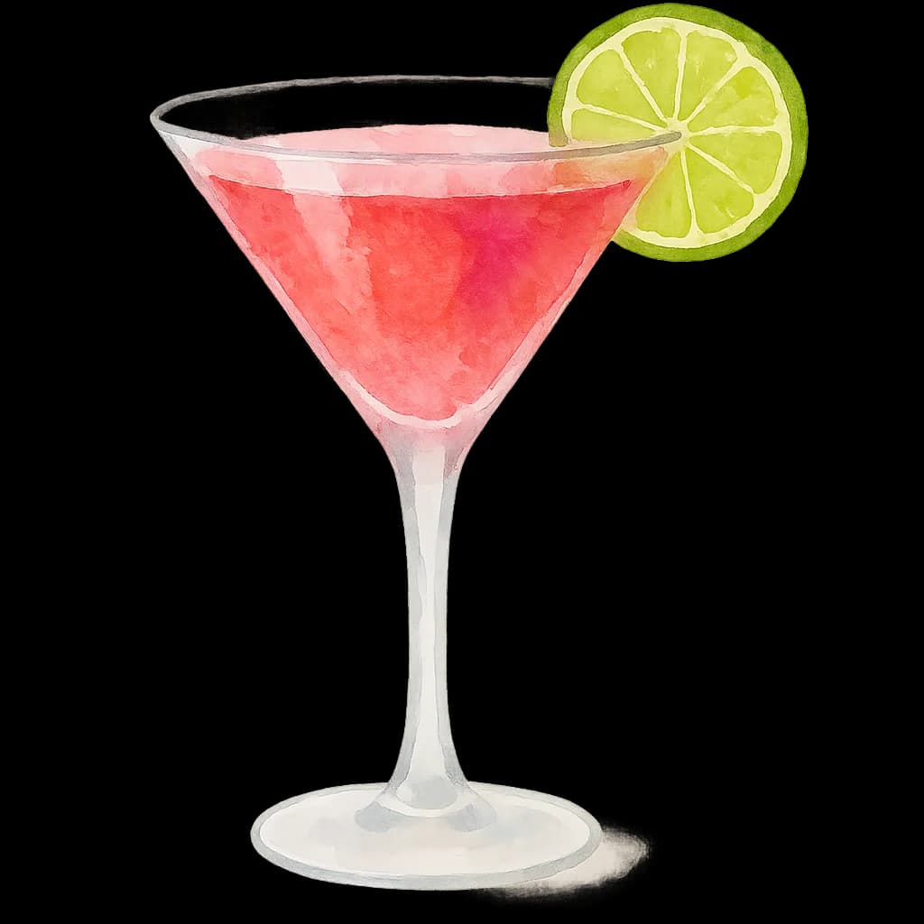 Illustration of Cosmopolitan cocktail