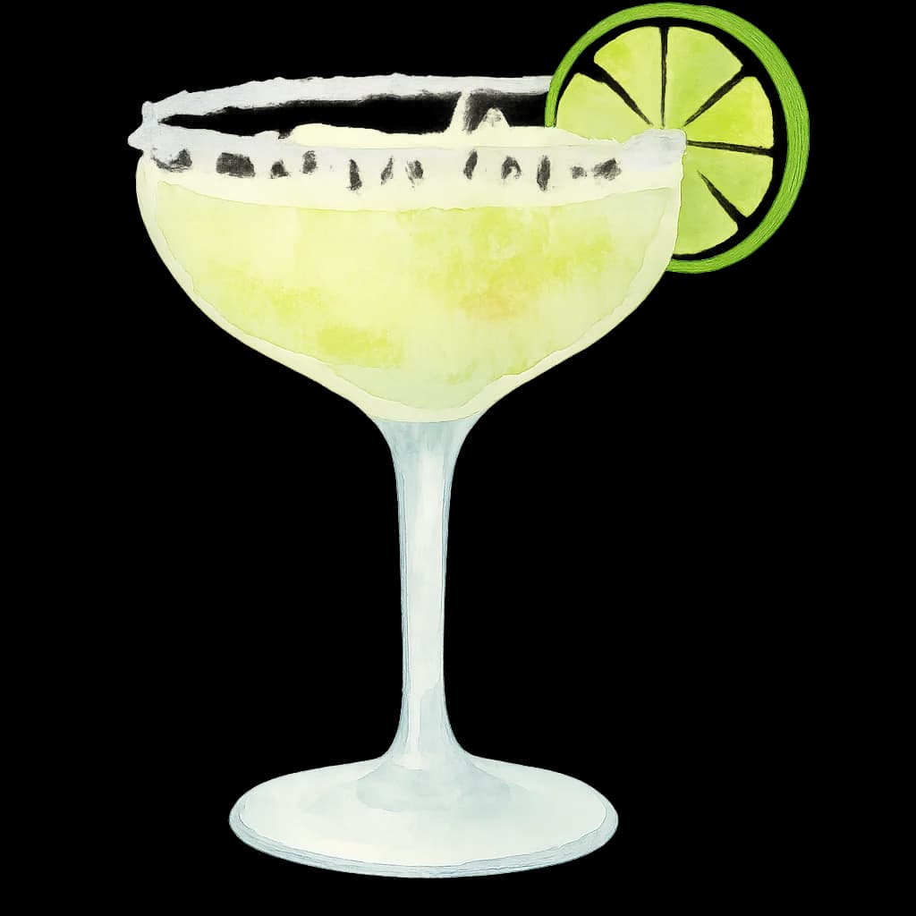 Illustration of Margarita cocktail