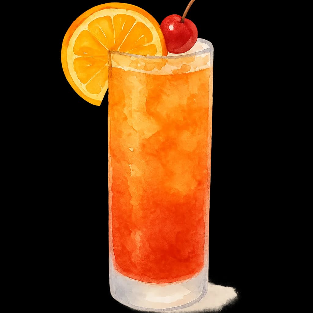 Illustration of Planter's Punch cocktail