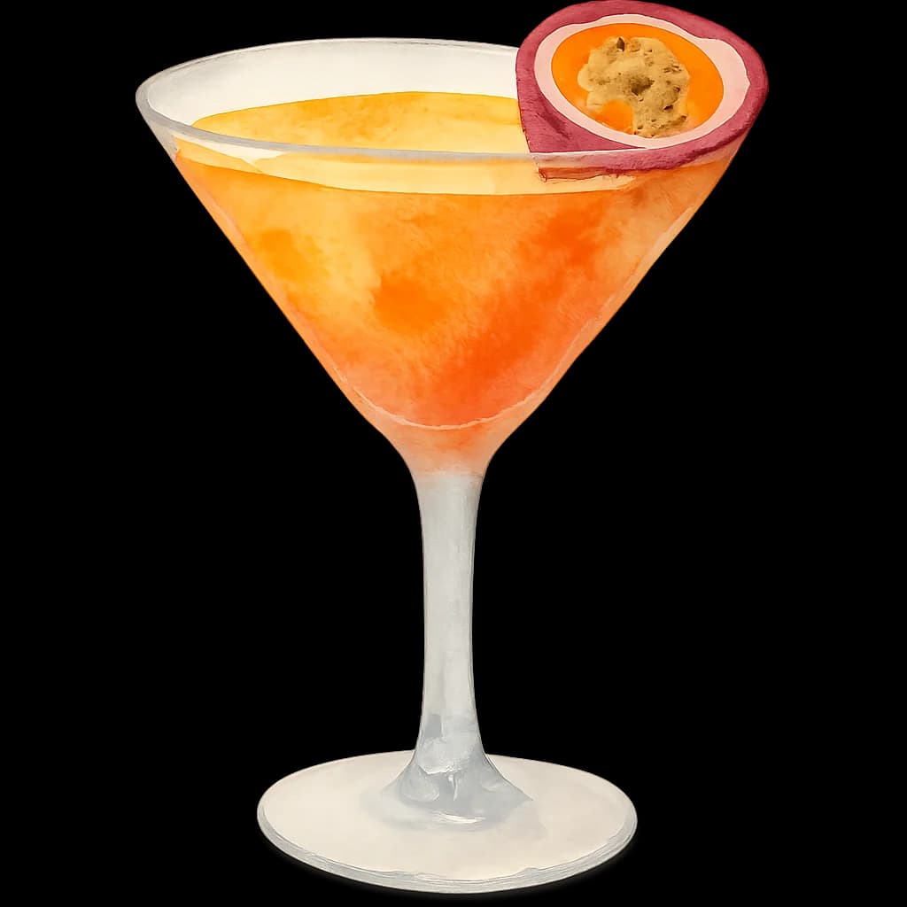 Illustration of Pornstar Martini cocktail