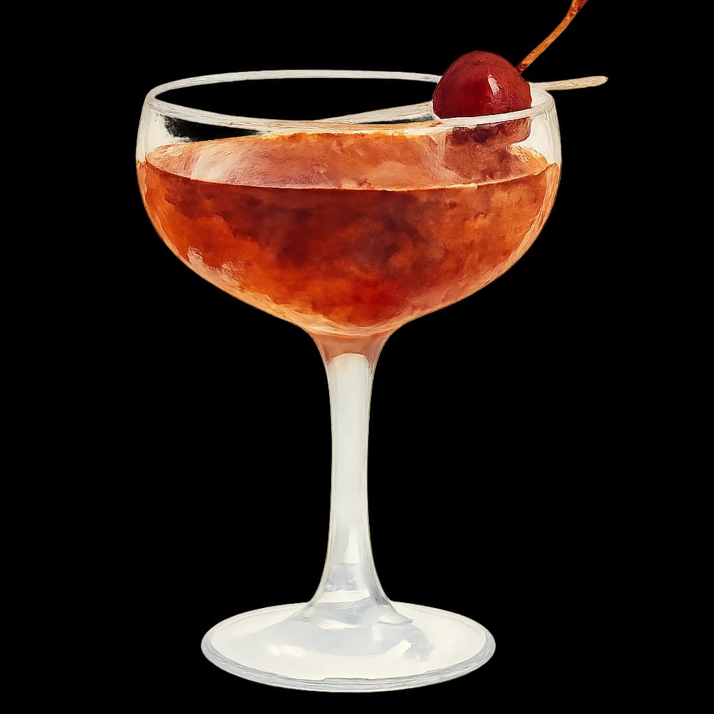Illustration of Manhattan cocktail
