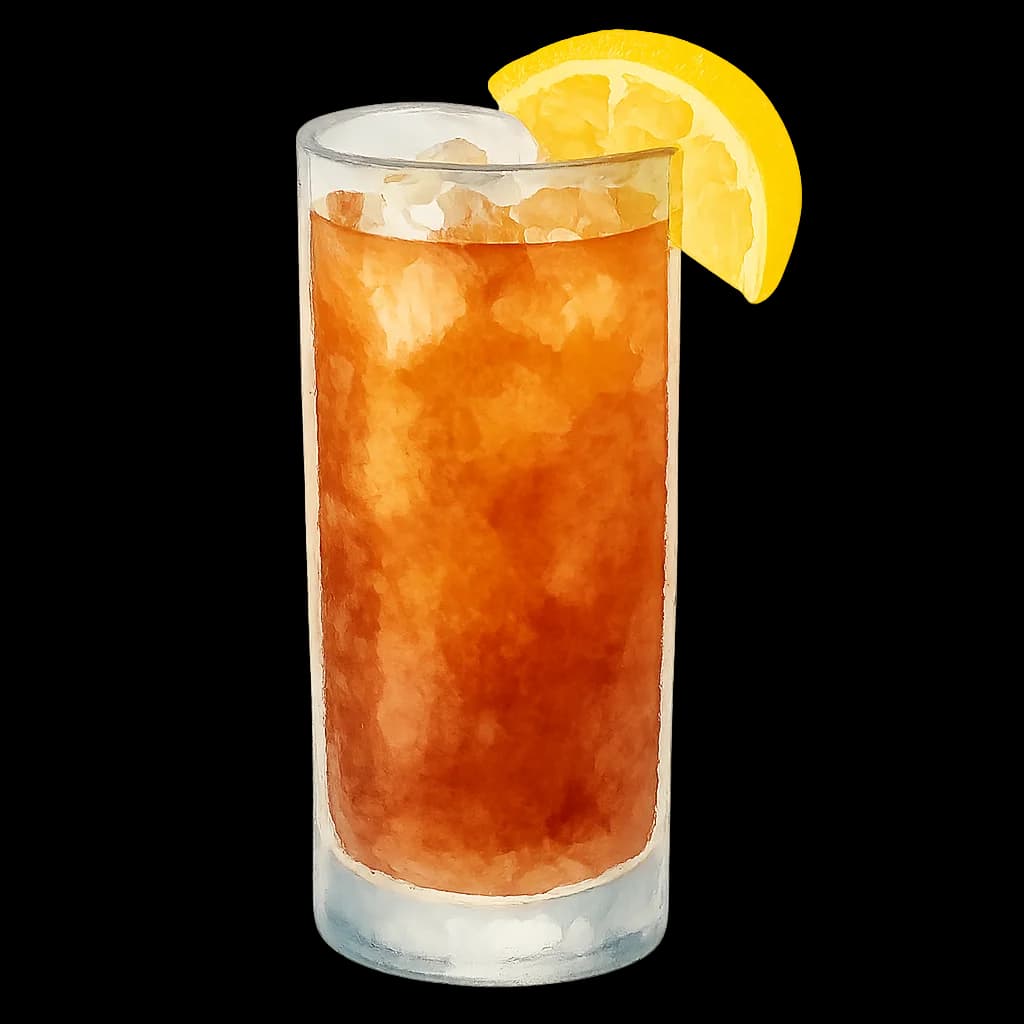 Illustration of Long Island Iced Tea cocktail