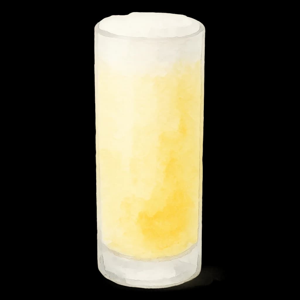 Illustration of Ramos Gin Fizz cocktail