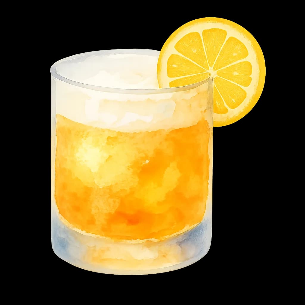 Illustration of Whiskey Sour cocktail