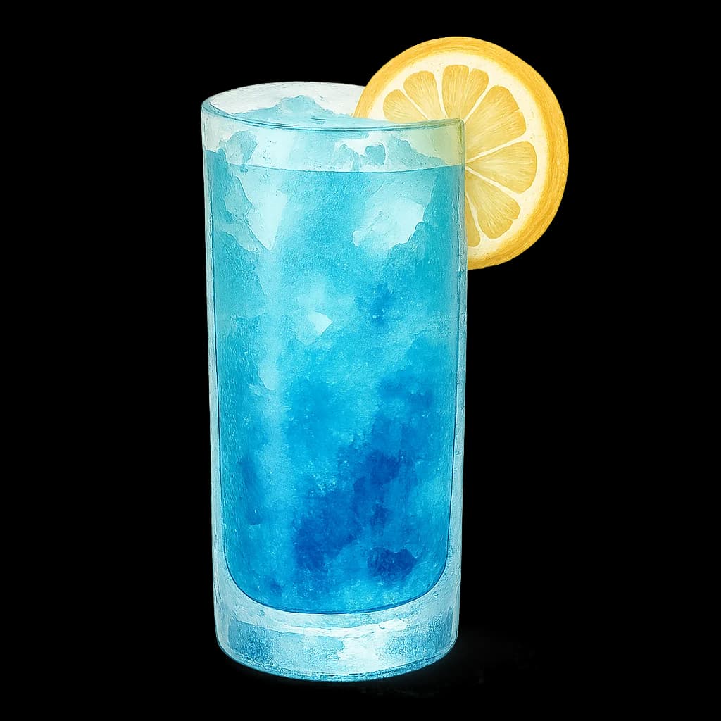 Illustration of Blue Lagoon cocktail