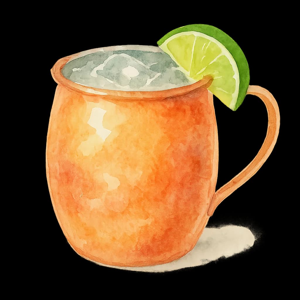 Illustration of Mexican Mule cocktail