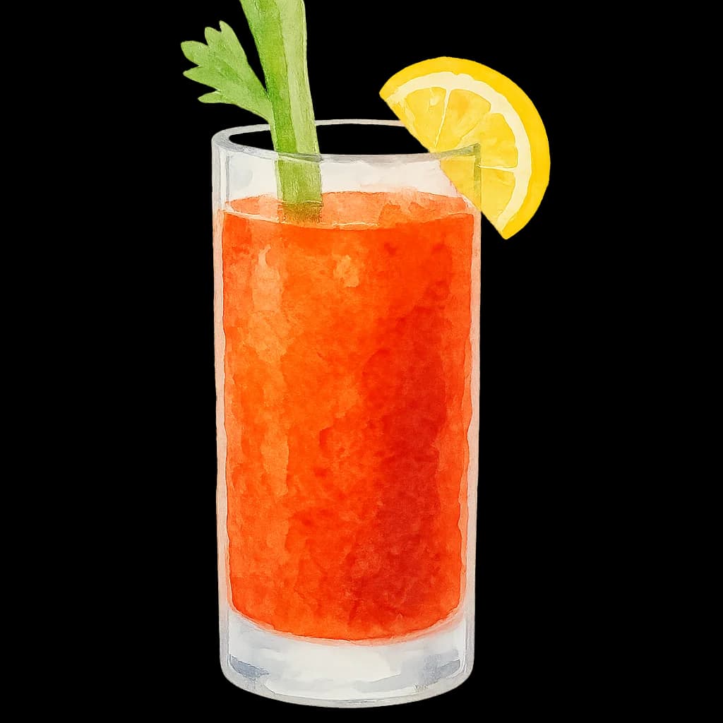 Illustration of Virgin Mary cocktail