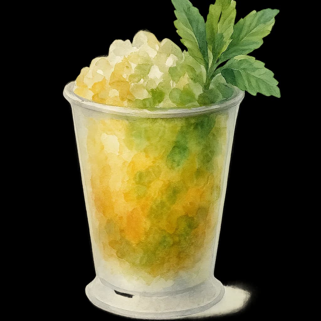 Illustration of Mint Julep cocktail
