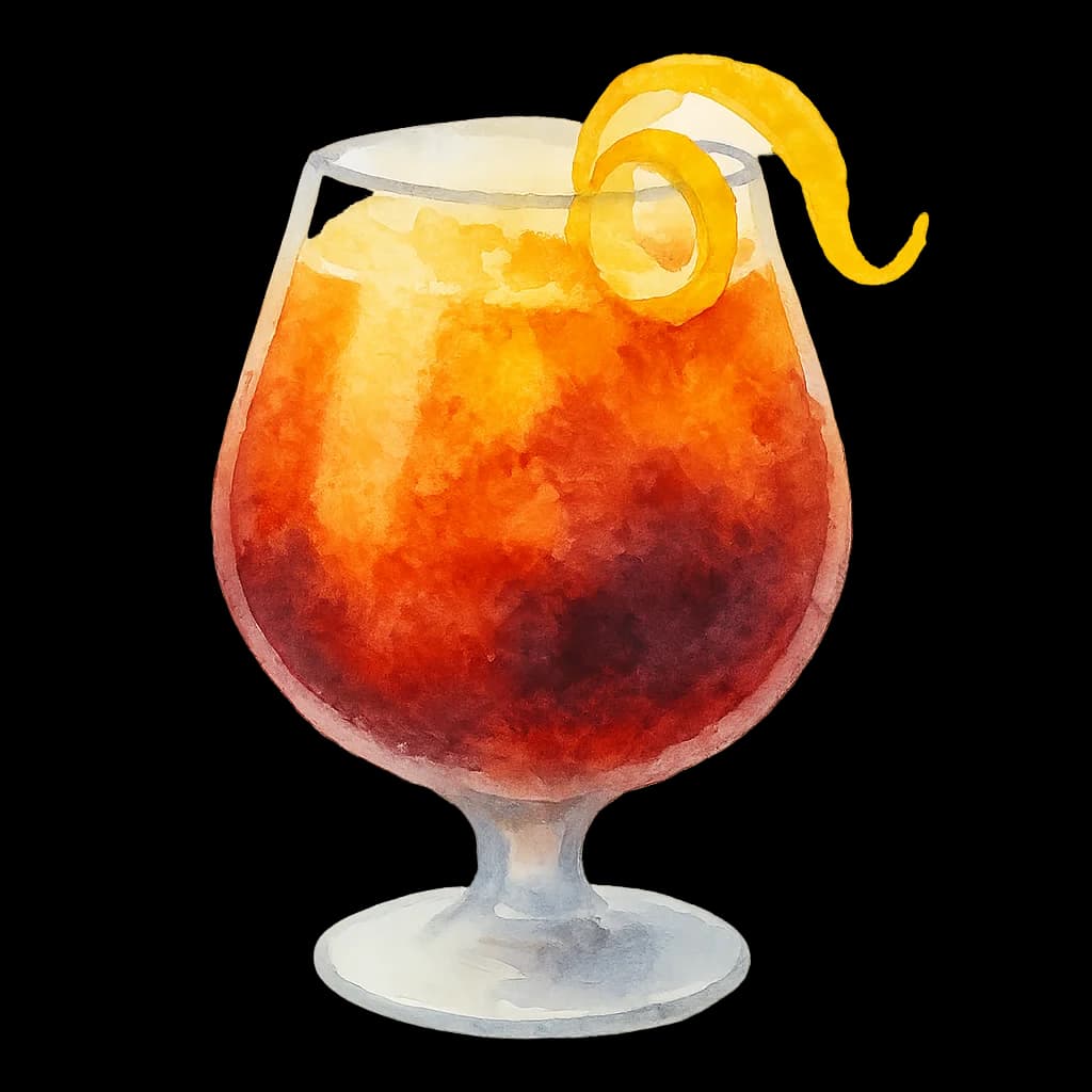 Illustration of Black Magic cocktail