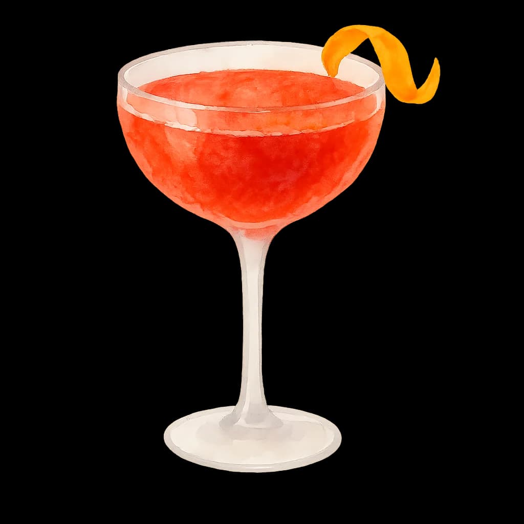 Illustration of Blood and Santa cocktail