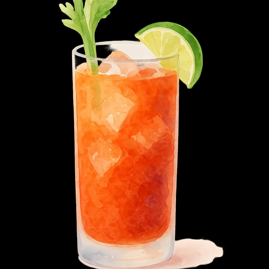 Illustration of Bloody Maria cocktail