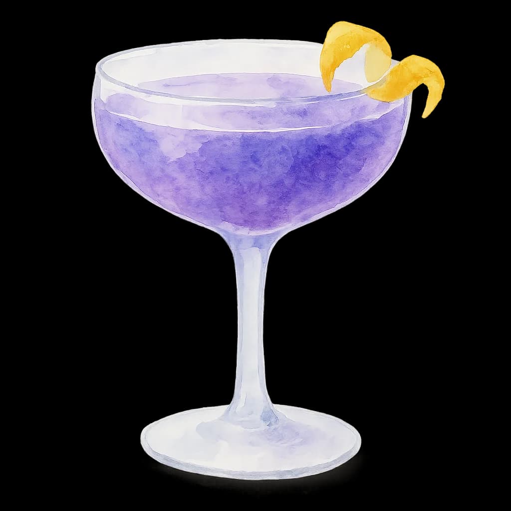 Illustration of Blue Moon cocktail