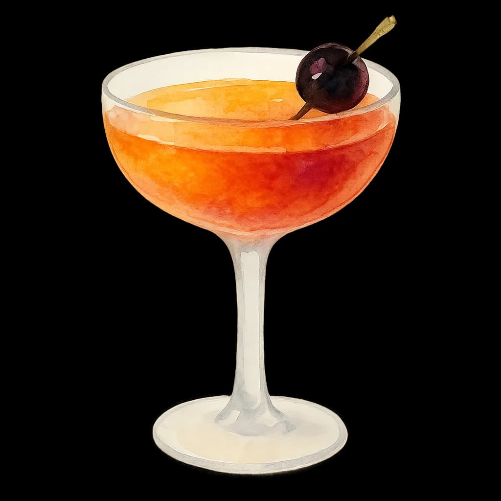 Illustration of Brooklyn cocktail