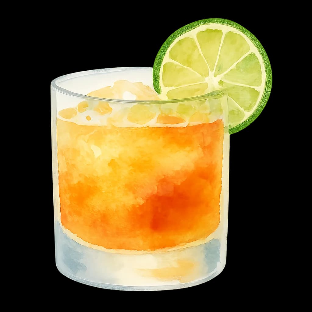 Illustration of Cadillac Margarita cocktail