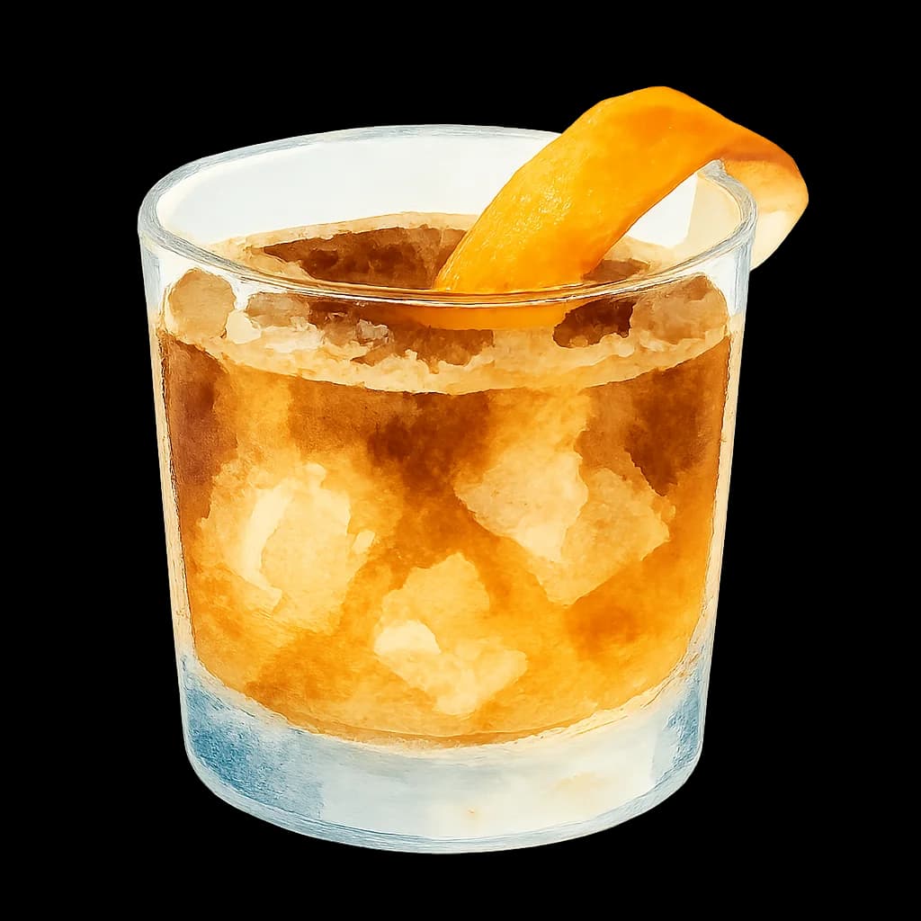 Illustration of Carajillo (Licor 43) cocktail
