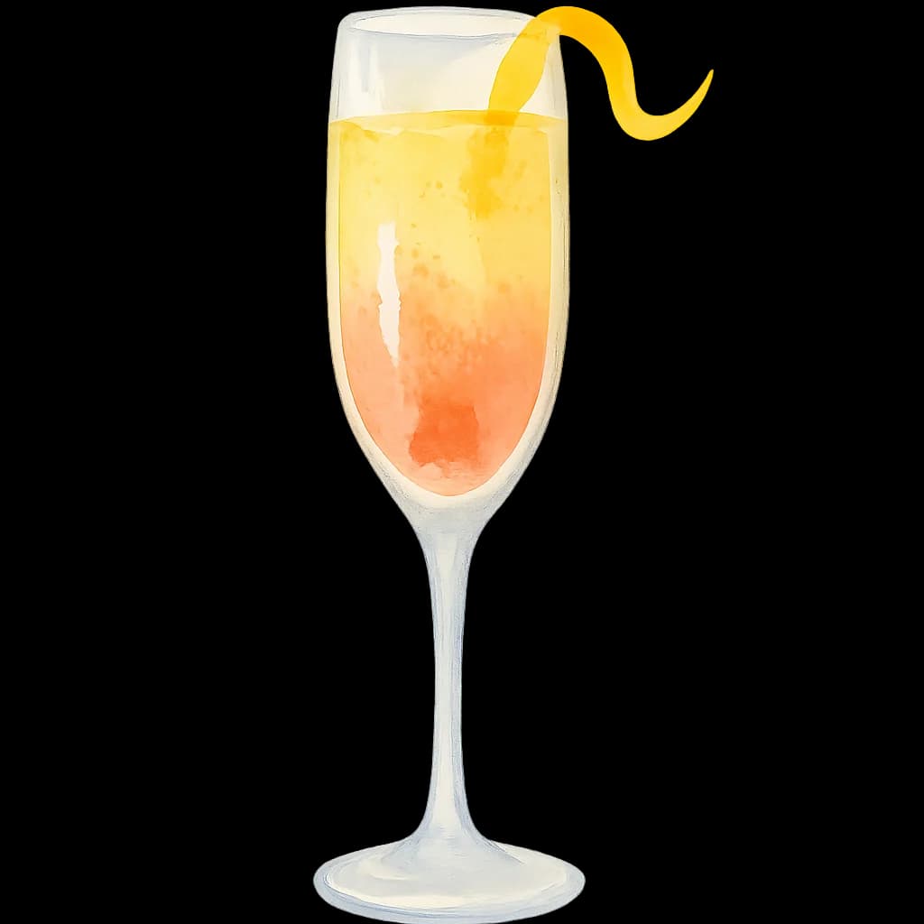 Illustration of Champagne Cocktail cocktail