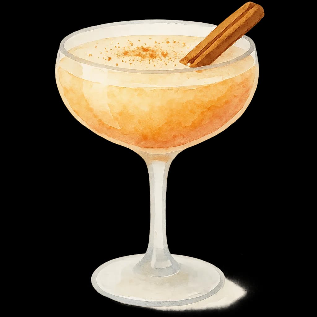 Illustration of Cinnamonitini cocktail