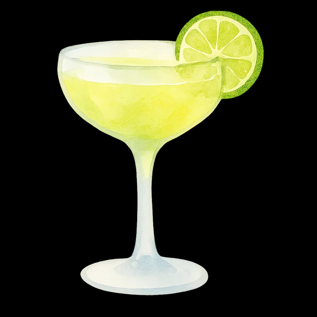 Illustration of Daiquiri No. 1 cocktail