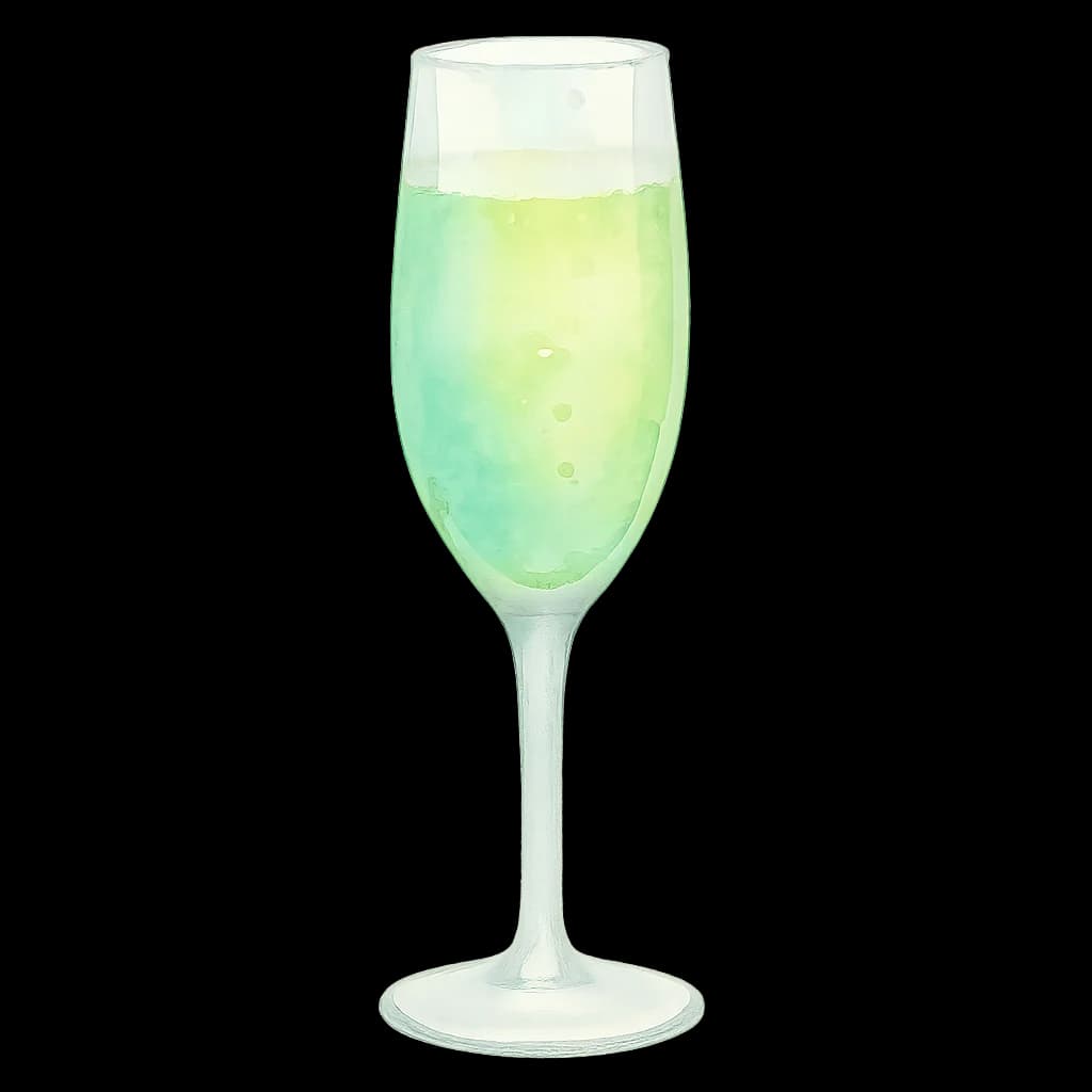 Illustration of Death in the Afternoon cocktail