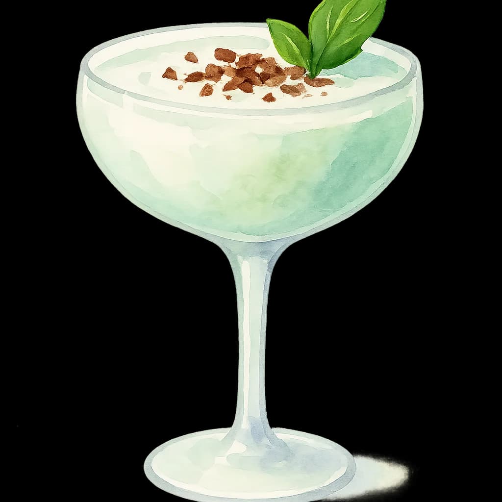 Illustration of Grasshopper cocktail