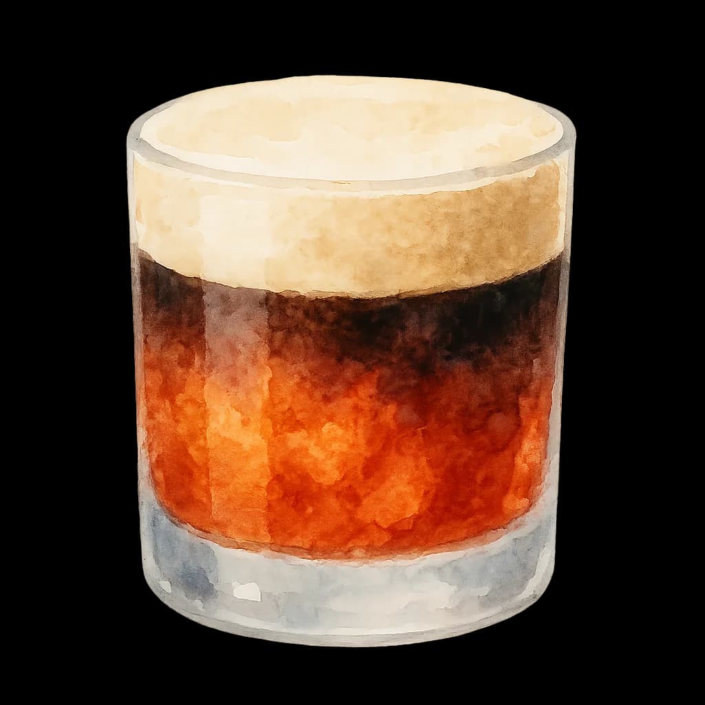Illustration of Irish Russian cocktail
