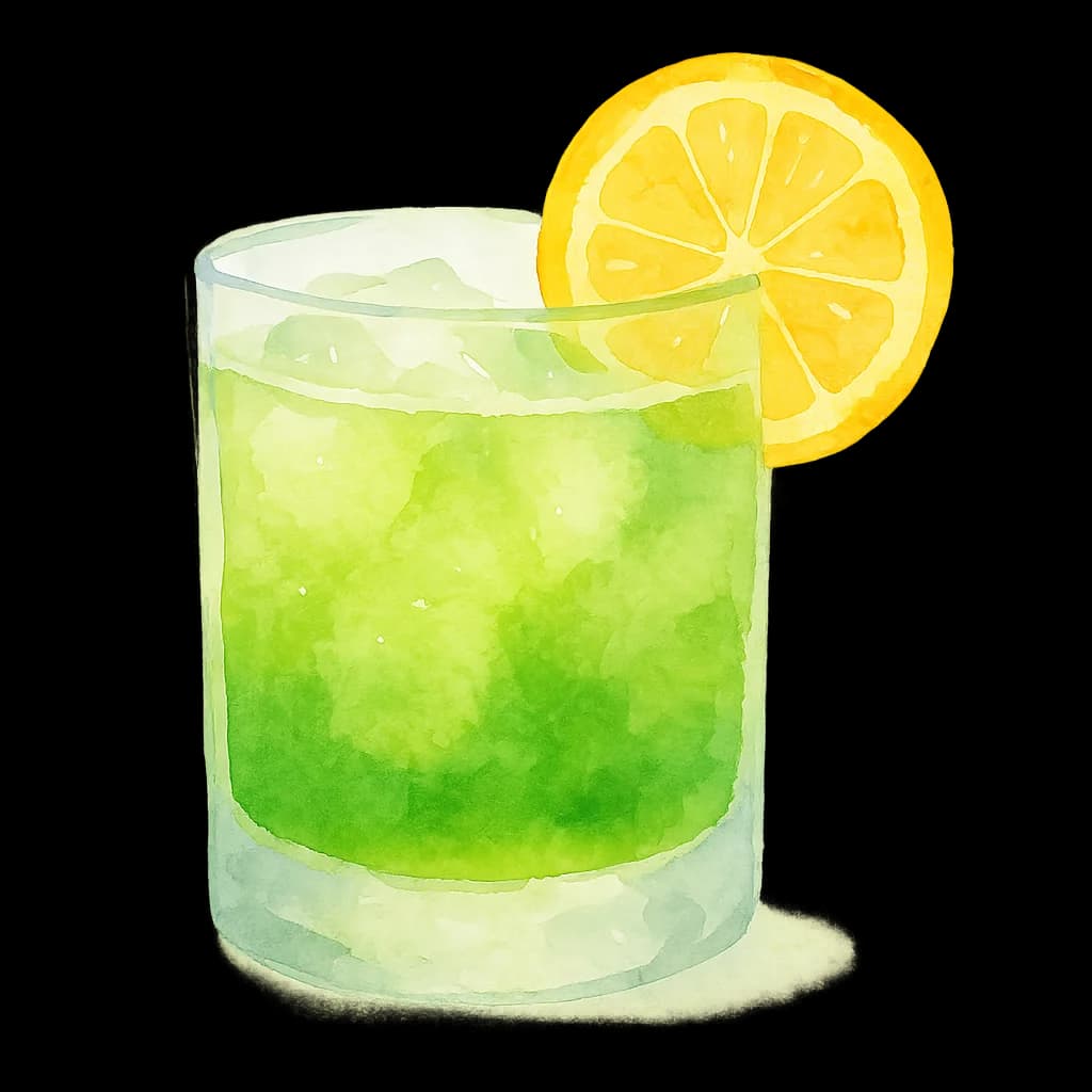 Illustration of Midori Sour cocktail