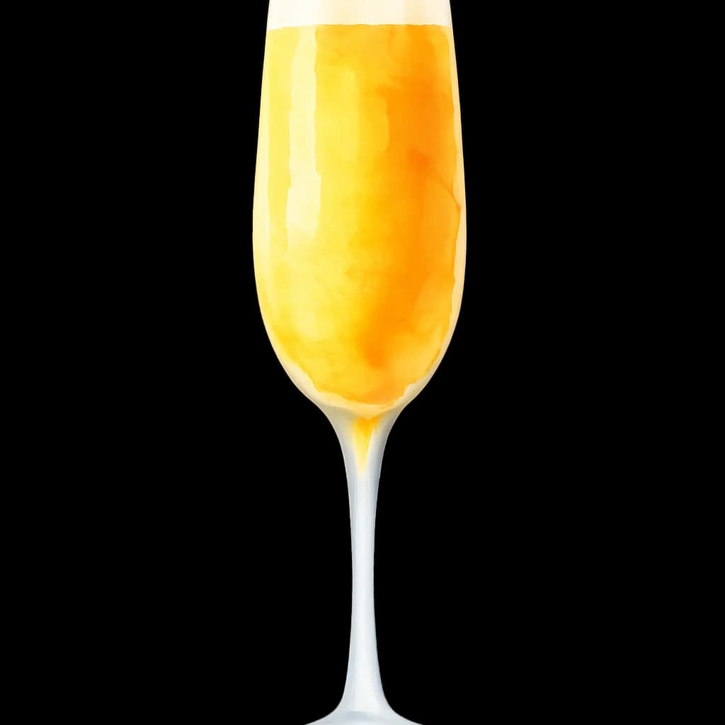 Illustration of Mimosa cocktail