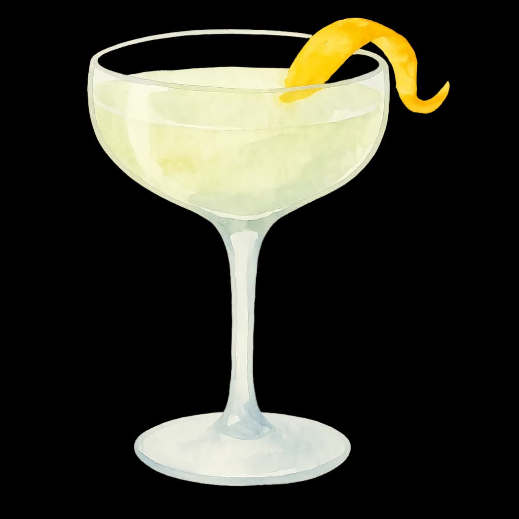 Illustration of Obituary Cocktail cocktail