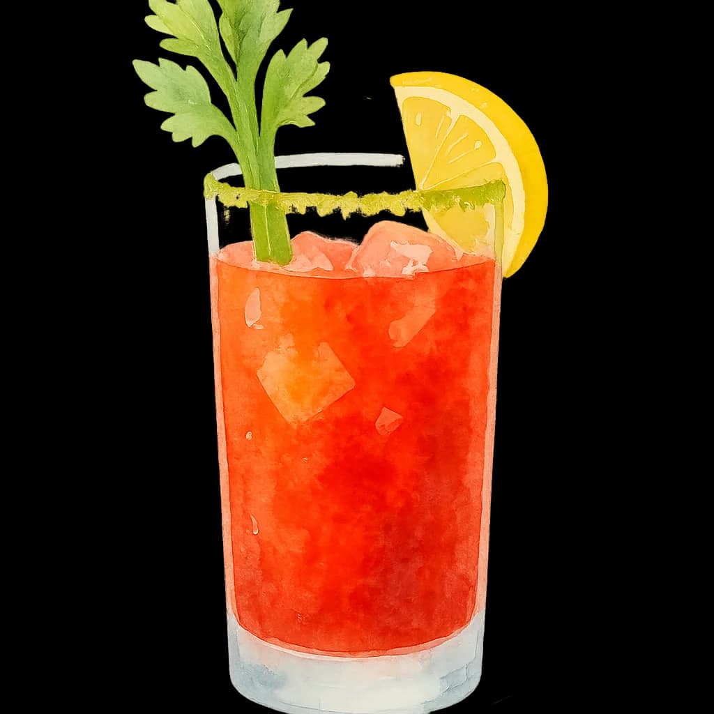 Illustration of Red Snapper cocktail
