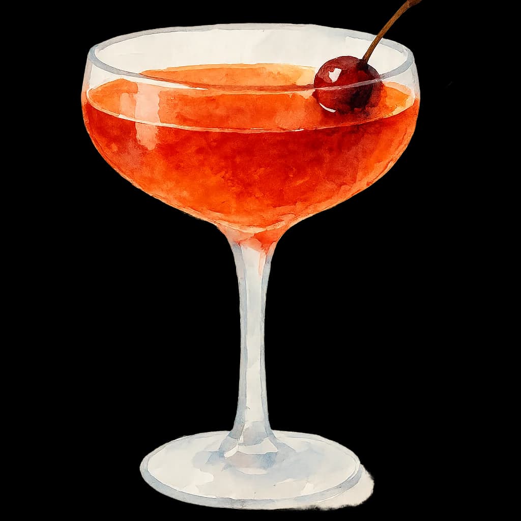 Illustration of Rob Roy cocktail