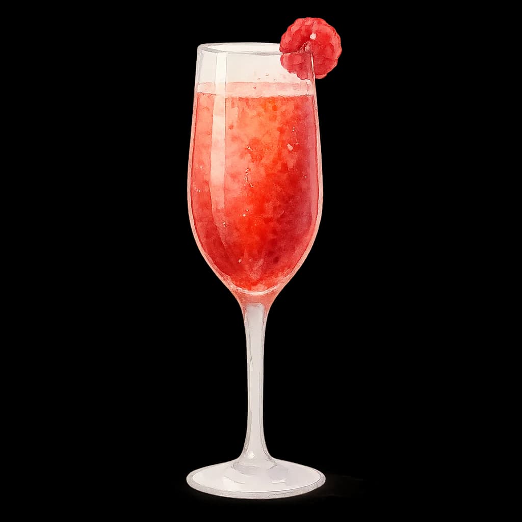 Illustration of Sparkling Berry Royale cocktail
