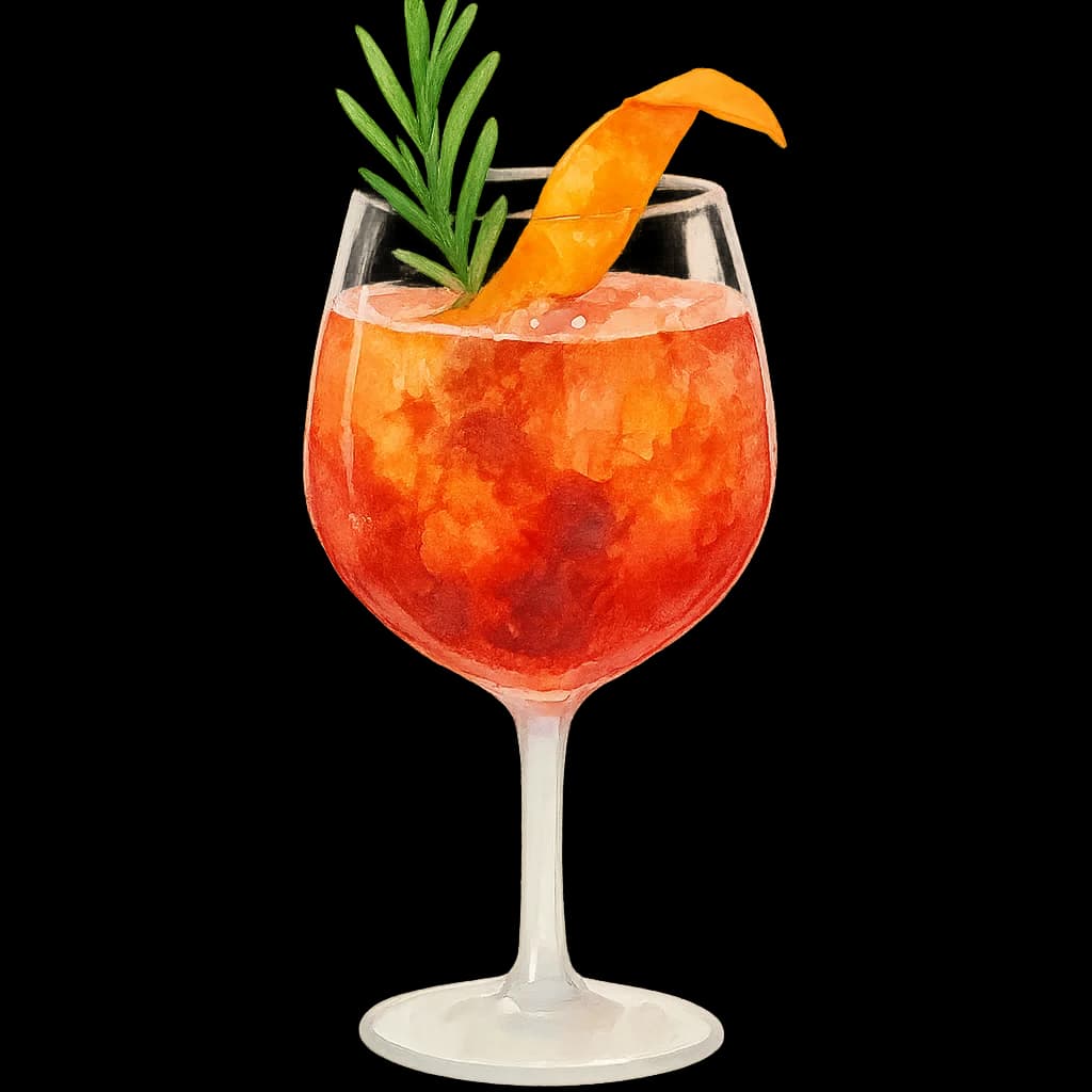 Illustration of Winter Sbagliato cocktail