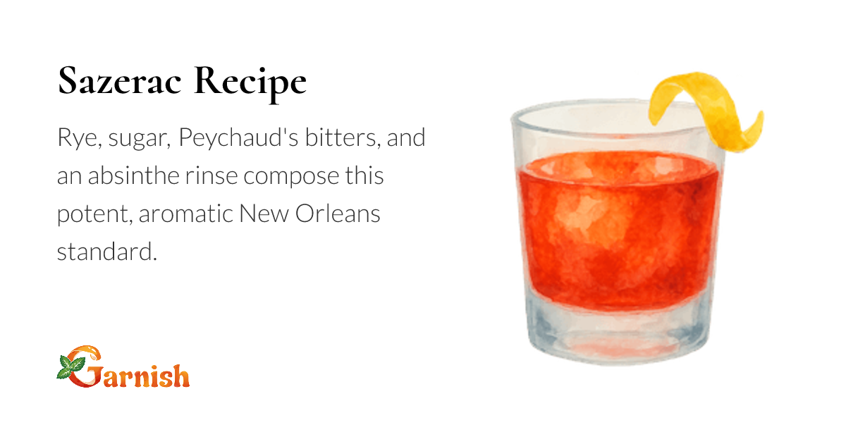 sazerac-cocktail-recipe-herbal-rye-whiskey-simple-syrup-garnish